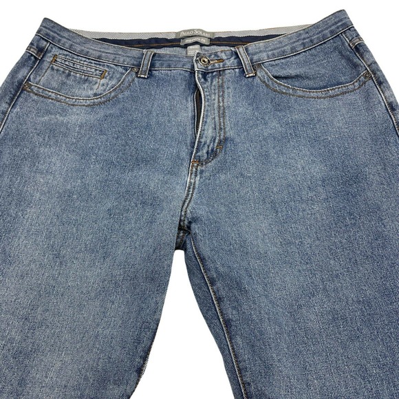 Paulo Solari Mens Blue Pants 38x30 Modern Fit 38 x 30 Jean Slacks - Picture 2 of 9